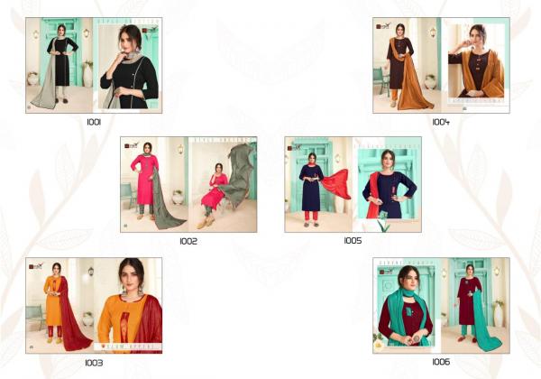 12 Angel Ishita 2-Rayon-Kurti-With-Bottom-And-Dupatta